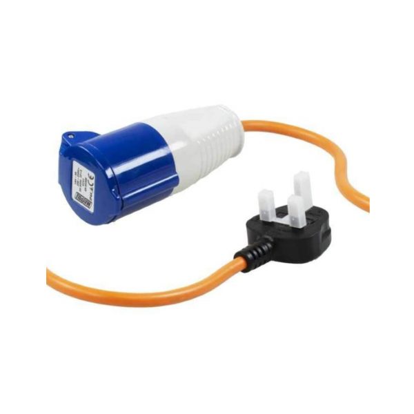 UK Plug to Caravan Hookup Socket Extension Cable 5-30M