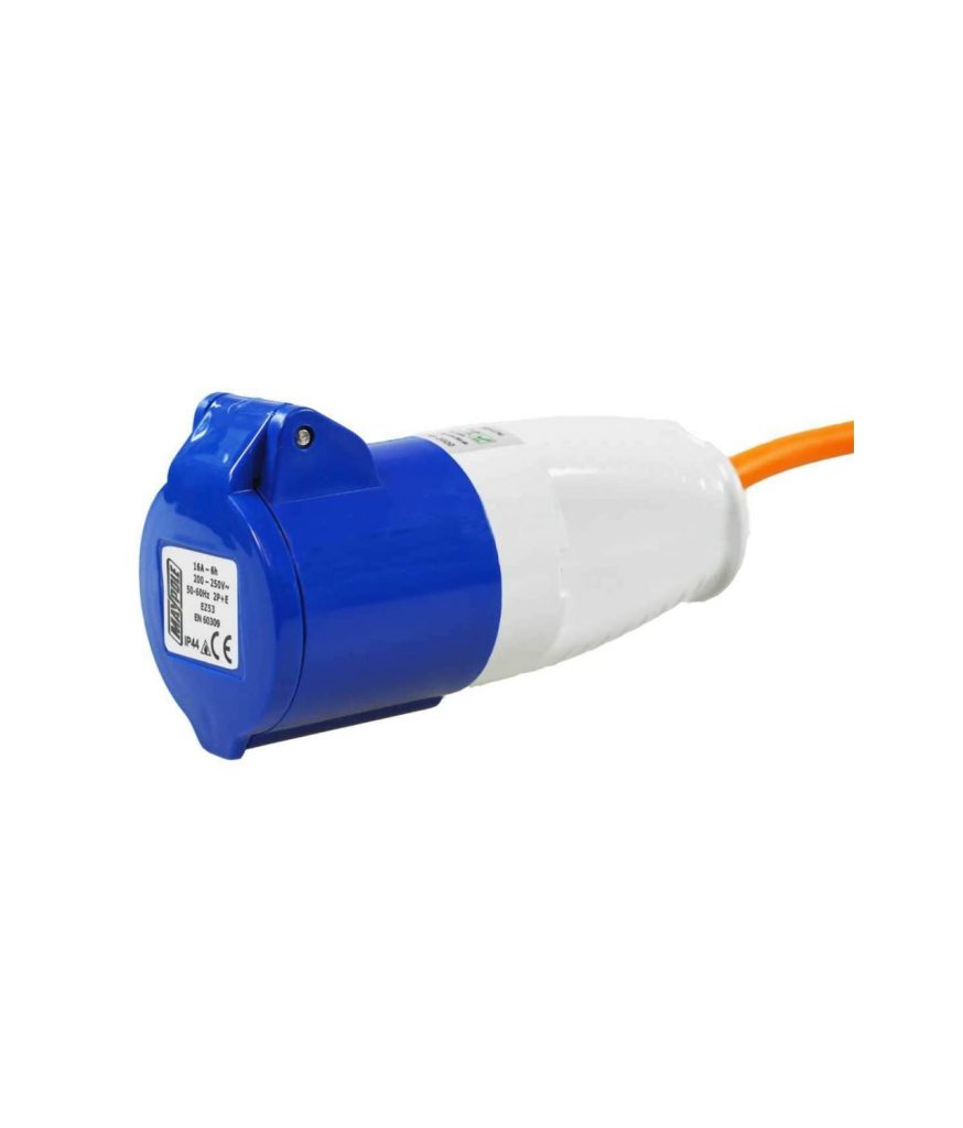 3D Cabin 16 Amp Mains Electric Plug Dust Cover For Motorhome Caravan